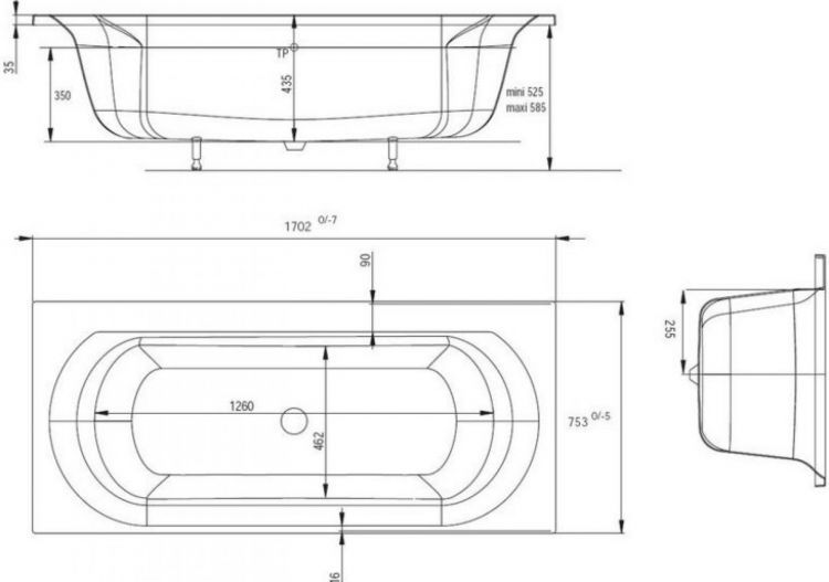 Акриловая ванна 170х75 Jacob Delafon Elise E60279RU-01 Акриловая ванна 170х75 Jacob Delafon Elise E60279RU-01