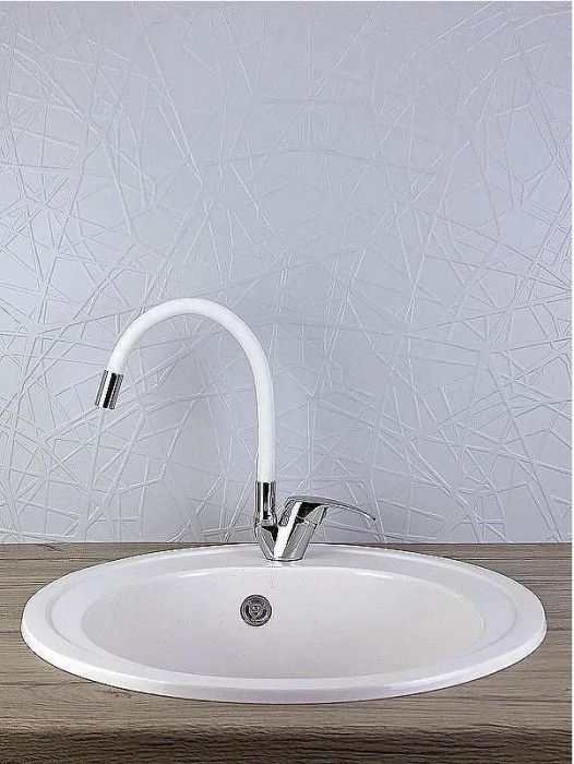 Смеситель для кухни Viko V-3244 Хром Белый