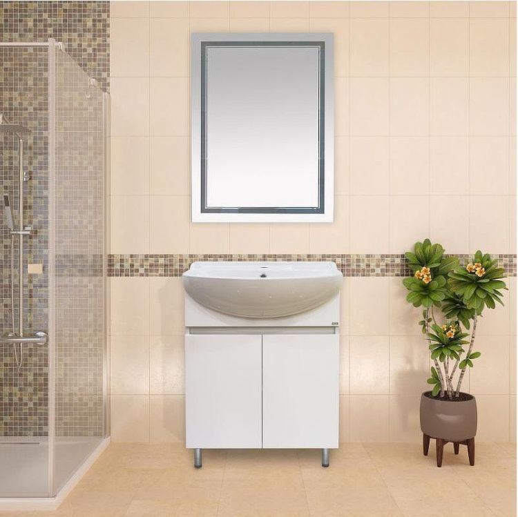 Тумба с раковиной Misty Амур 70 УТ000009553 Белая