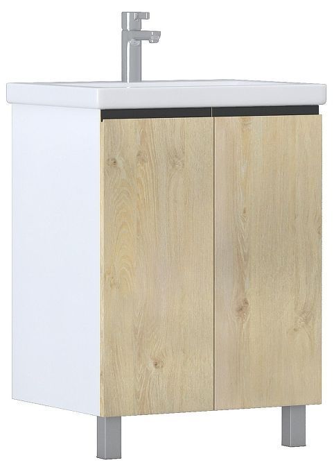 Тумба под раковину Vigo Yuma 60 346 цвет Дуб Давос Белый