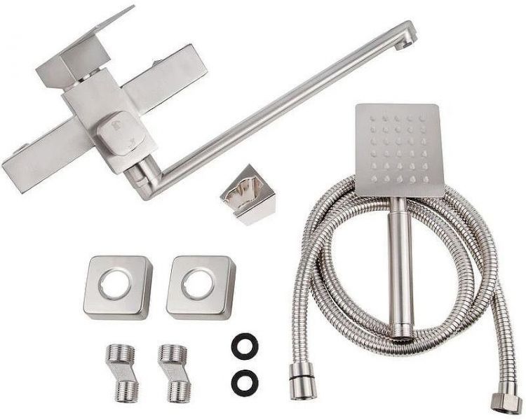 Смеситель для ванны Viko V-7735 универсальный Серебро