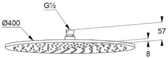 Верхний душ Kludi A-Qa 6434005-00 Хром