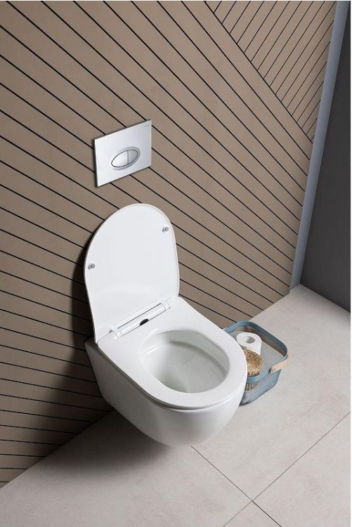 Унитаз Logan L1W 342544 подвесной цвет Белый с сиденьем Микролифт