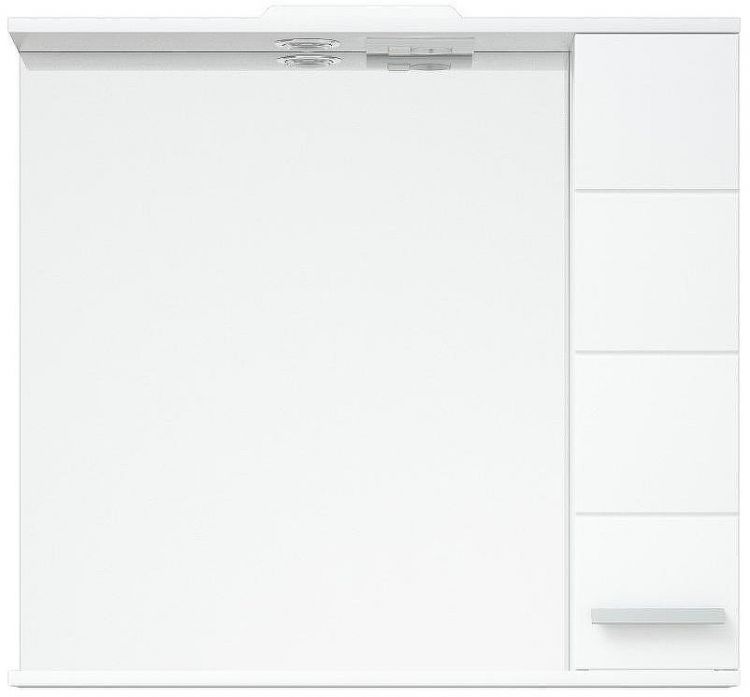 Зеркало со шкафом Corozo Денвер 80 SD-00000532 Белое