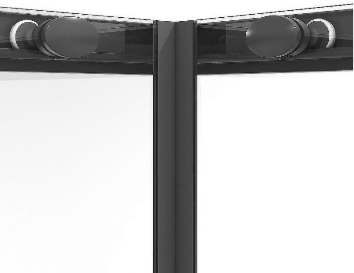 Душевой уголок Niagara Nova 100х100 NG-6830-34BLACK профиль Черный матовый стекло прозрачное