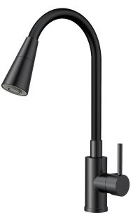 Смеситель для кухни ESKO K47BB цвет Черный матовый Смеситель для кухни ESKO K47BB цвет Черный матовый