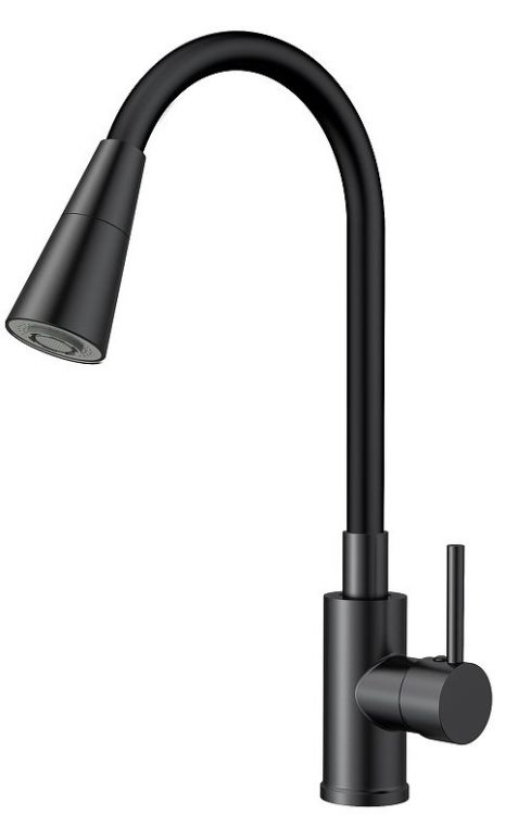 Смеситель для кухни ESKO K47BB цвет Черный матовый Смеситель для кухни ESKO K47BB цвет Черный матовый