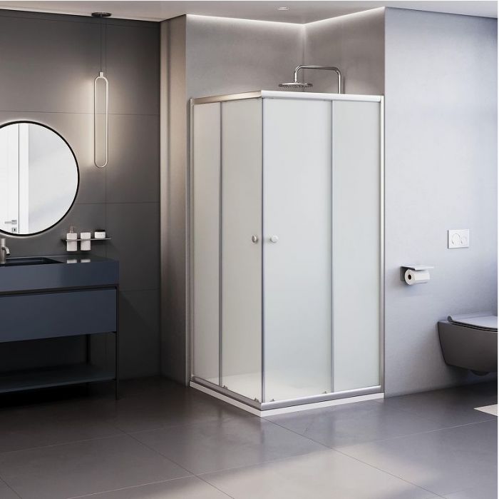 Душевой уголок RGW Dolphin TN-206-J 90x90 28912699-101 профиль Хром стекло рифленое