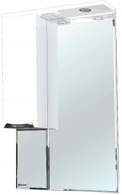 Зеркало со шкафом Bellezza Альфа 55 L 4618808002018 с подсветкой Белое