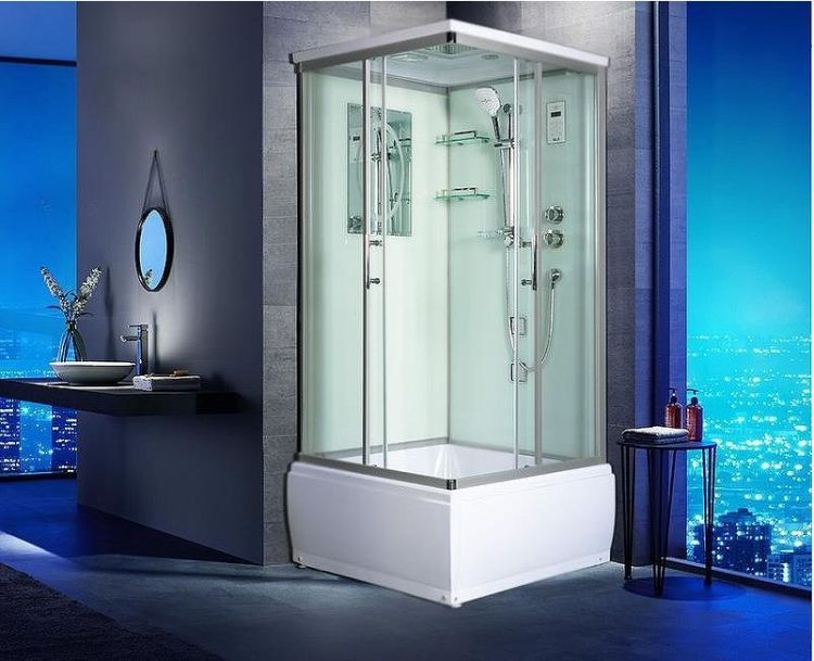 Душевая кабина WeltWasser WW500 Aller 904 90x90 10000003257 профиль Хром стекло прозрачное