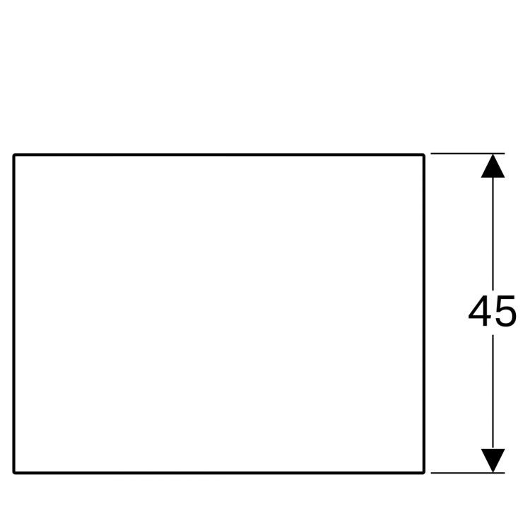 Стеклянная полка для шкафчика Geberit Xeno? 58х0.8х45 [500.524.00.1]