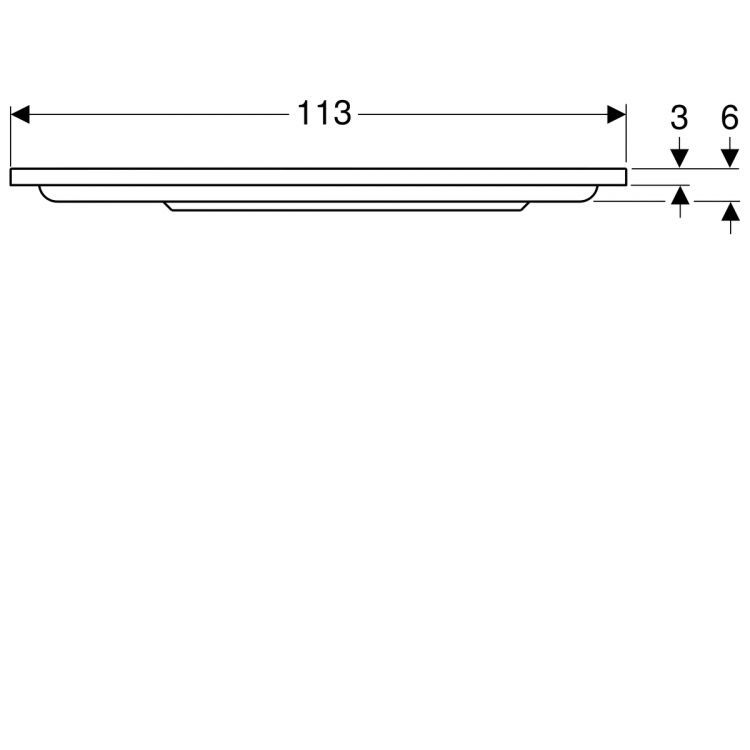 Душевой поддон Geberit Renova угловой круглый, 80х80 см [652200000]