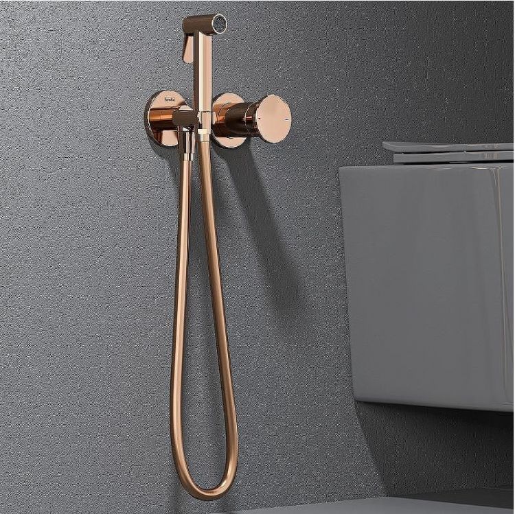 Гигиенический душ со смесителем Teska Arte Tera T5539 Розовое золото