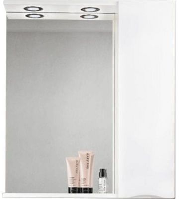 Зеркало со шкафом BelBagno MARINO-SPC-700/750-1A-BL-P-R 70 с подсветкой Bianco Lucido