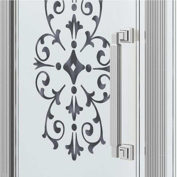 Душевой уголок Ambassador Royal 90x90 18015108-L профиль Хром стекло прозрачное с рисунком Душевой уголок Ambassador Royal 90x90 18015108-L профиль Хром стекло прозрачное с рисунком