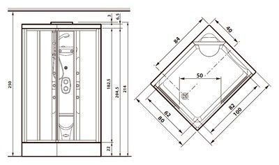 Душевая кабина Albatros T09 REV – R108 Multisystem R