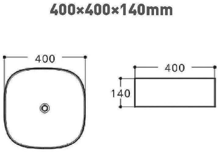 Раковина-чаша Aquanet Trend-1 40 273683 Белая
