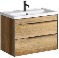 Тумба под раковину Aqwella Fargo 80 FRG0108DB Дуб балтийский