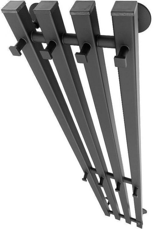 Электрический полотенцесушитель Маргроид Inaro профильный 1200x180 Inaro-12018-1081-9005R правый Черный матовый