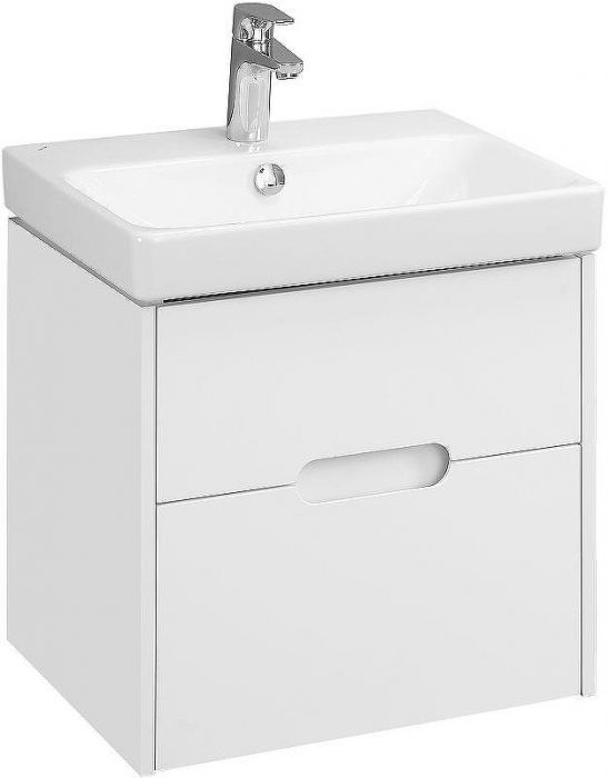 Тумба под раковину Aquaton Оливия 55 1A254201OL010 подвесная Белая матовая