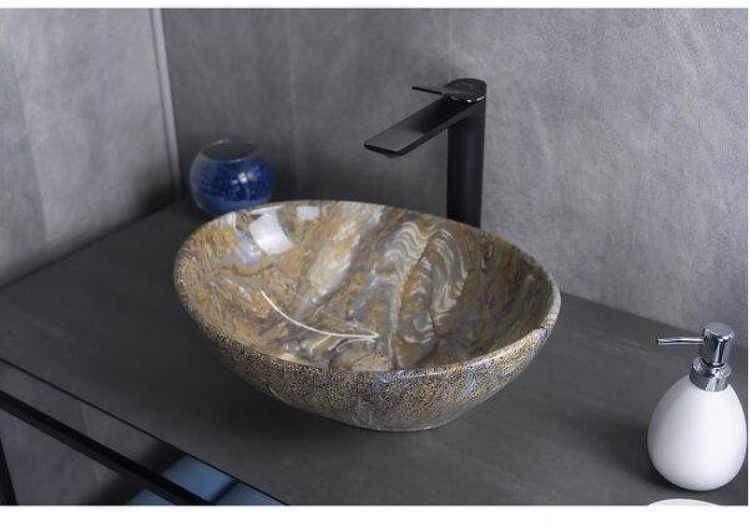 Раковина-чаша Gid Lago Mnc138T 41 54472 цвет Под камень глянцевый
