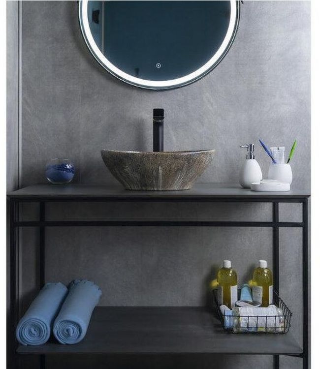 Раковина-чаша Gid Lago Mnc138T 41 54472 цвет Под камень глянцевый