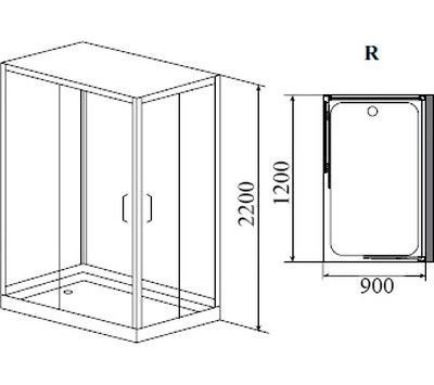 Душевая кабина Timo Helka Н-515 R Душевая кабина Timo Helka Н-515 R