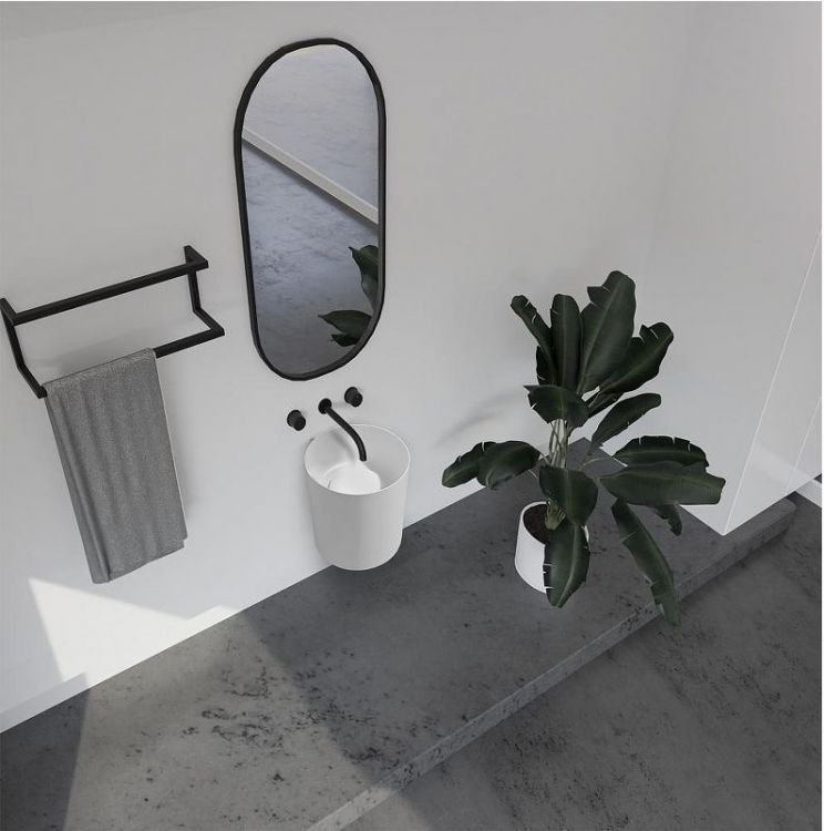 Раковина Abber Stein 42 AS2624 Белая матовая