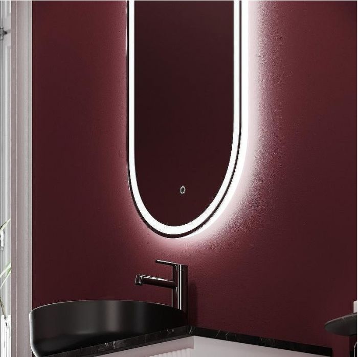 Зеркало Sancos Oval 45 OV45F с подсветкой с сенсорным выключателем и диммером