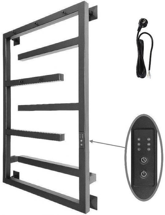 Электрический полотенцесушитель Altasan ЛабиринтПроф 80х50 ЛабиринтПроф5кр8050ЧМ Черный муар