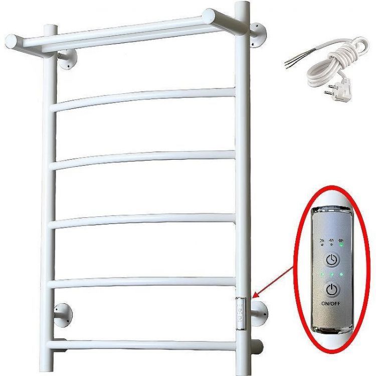 Электрический полотенцесушитель Тругор ПЭК 5П СП 80x50 с полкой Белый