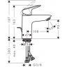Hansgrohe Logis, Смеситель для раковины, с донным клапаном, Цвет: хром