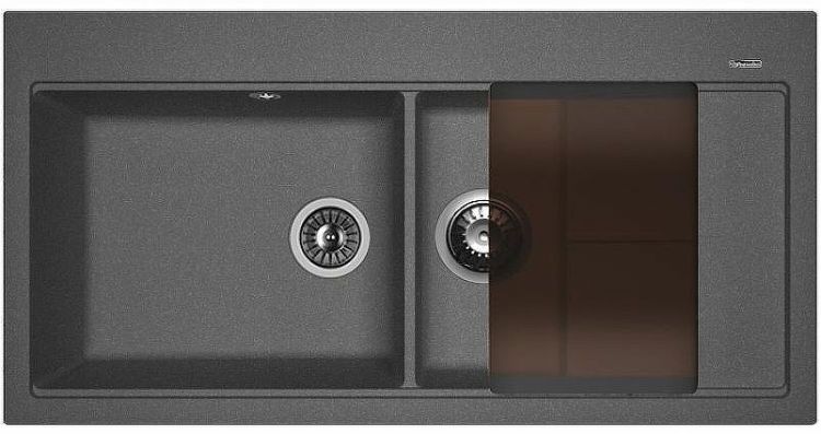 Кухонная мойка Florentina Россана-1000 20.335.E1000.102 Черная