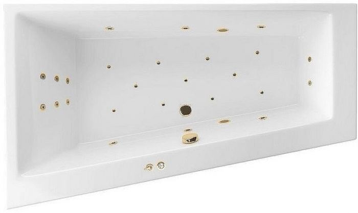 Акриловая ванна Excellent Sfera Slim 170x100 L WAEX.SFL17S.ULTRA.GL с гидромассажем