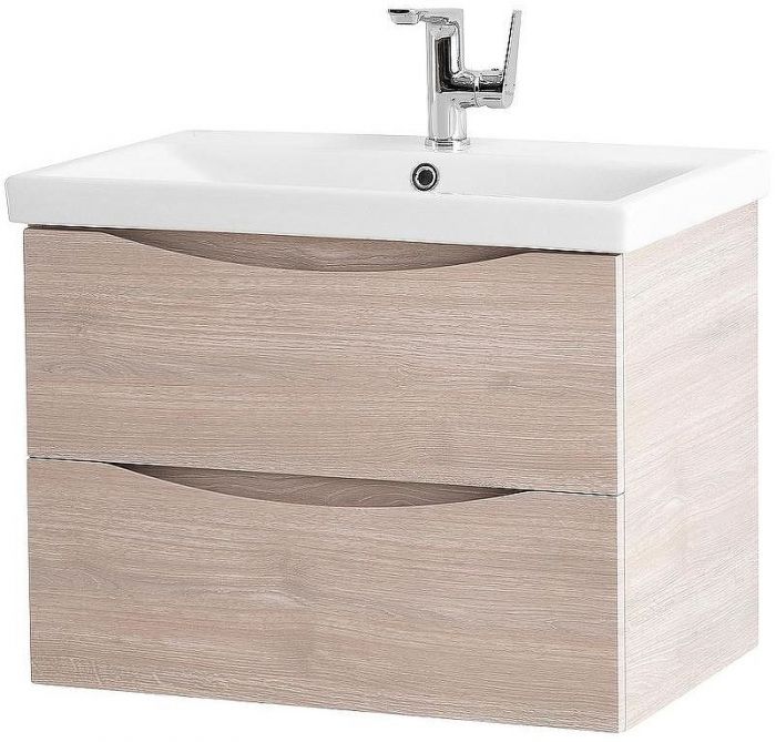 Тумба под раковину BelBagno Marino-Cer 60 MARINO-CER-600-2C-SO-RG-P подвесная Rovere Grigio