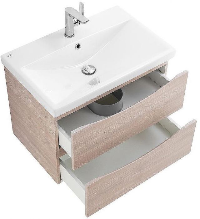 Тумба под раковину BelBagno Marino-Cer 60 MARINO-CER-600-2C-SO-RG-P подвесная Rovere Grigio