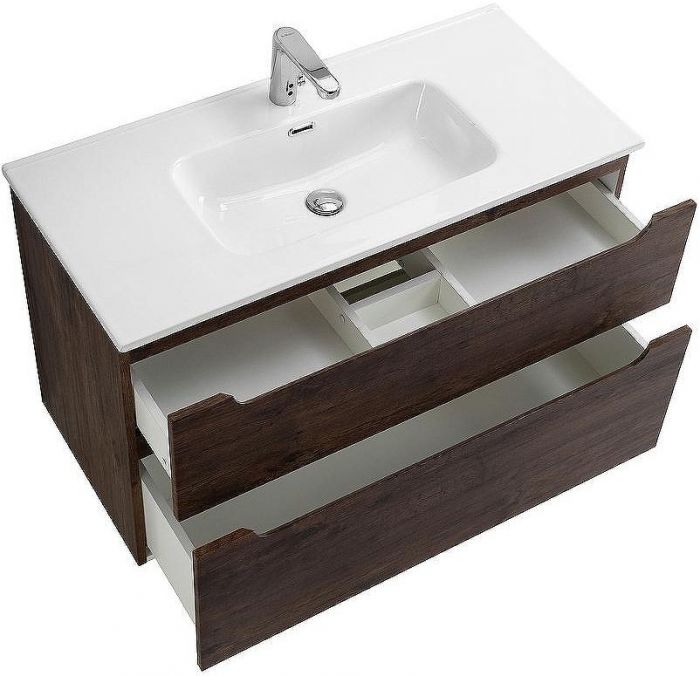 Тумба под раковину BelBagno Etna-H60 100 ETNA-H60-1000-2C-SO-RW-P подвесная Rovere Moro