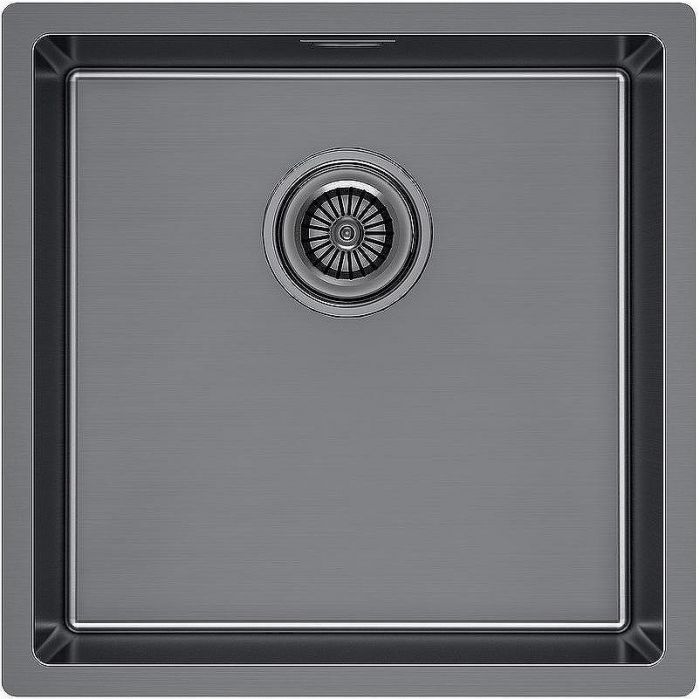 Кухонная мойка Paulmark Lassan 49 Uni LA49-GM Вороненная сталь