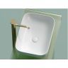 Умывальник CERAMICANOVA Element чаша накладная прямоугольная (цвет Белый Матовый) CN6055MW