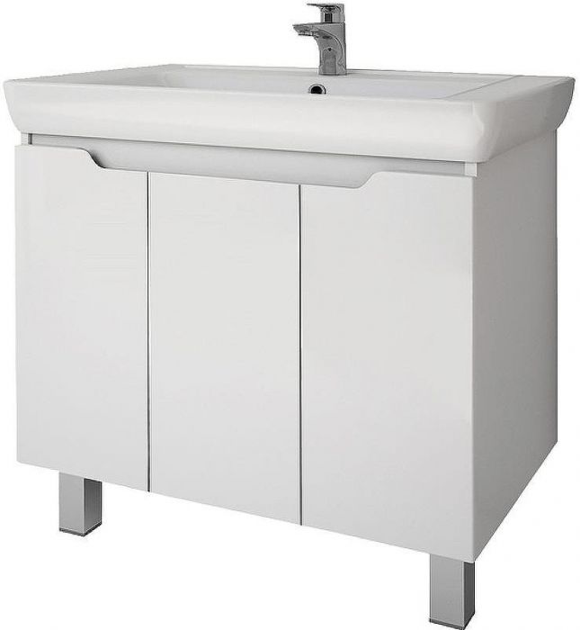 Тумба под раковину Dreja Q Plus (D) 80 99.1006 подвесная напольная Белый