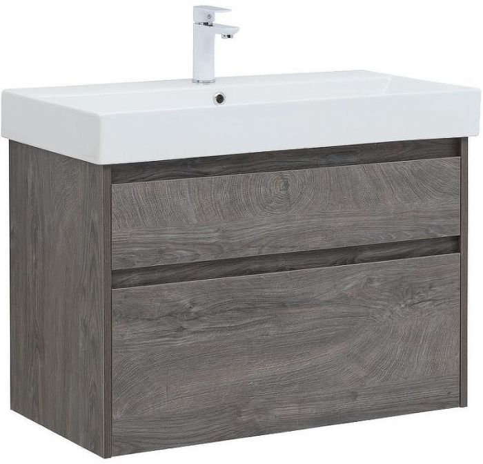 Тумба под раковину Aquanet Nova Lite 85 249937 подвесная Дуб рошелье