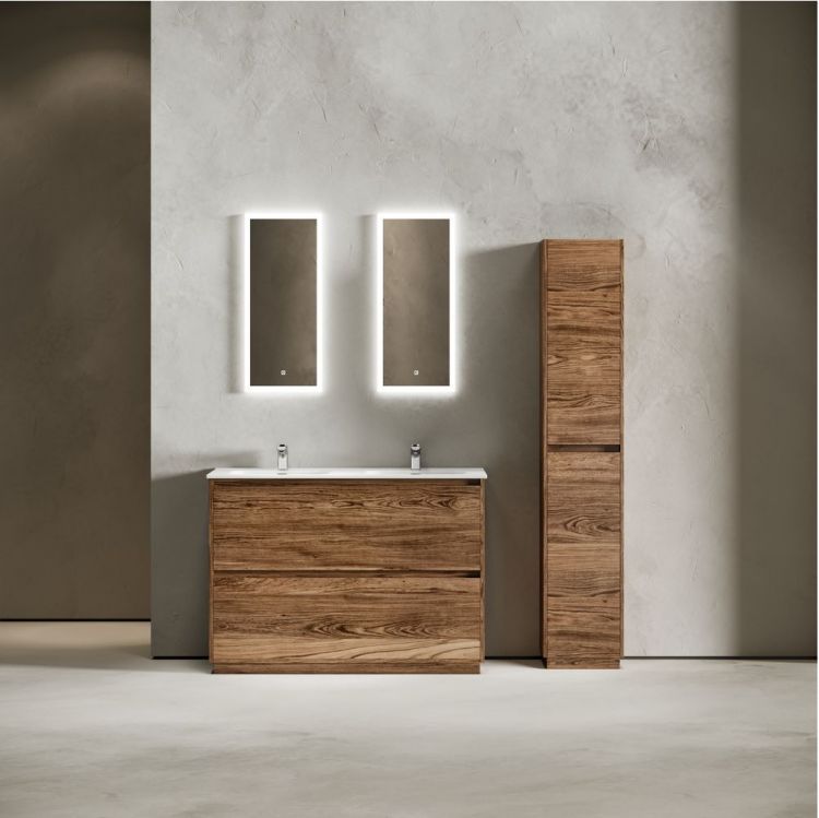 Тумба напольная под раковину SANCOS Libra Floor, дуб чарльстон 1190х450х840 мм, LB120-2ECH