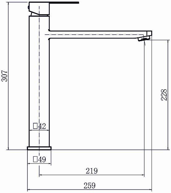 Смеситель для раковины Fashun A51202-7 цвет Черный Смеситель для раковины Fashun A51202-7 цвет Черный