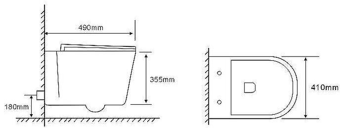 Унитаз Ceruttispa Santa Aria CT9666 подвесной с сиденьем Микролифт