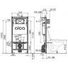 Инсталляция Alcaplast AM101/1120-4:1 RU M670-0001 для унитаза с Белой клавишей смыва