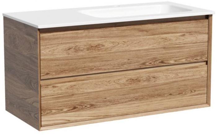 Тумба подвесная SANCOS под раковину правая Marmi 2.0, дуб чарльстон 995х445х520, MR2.0100RECH