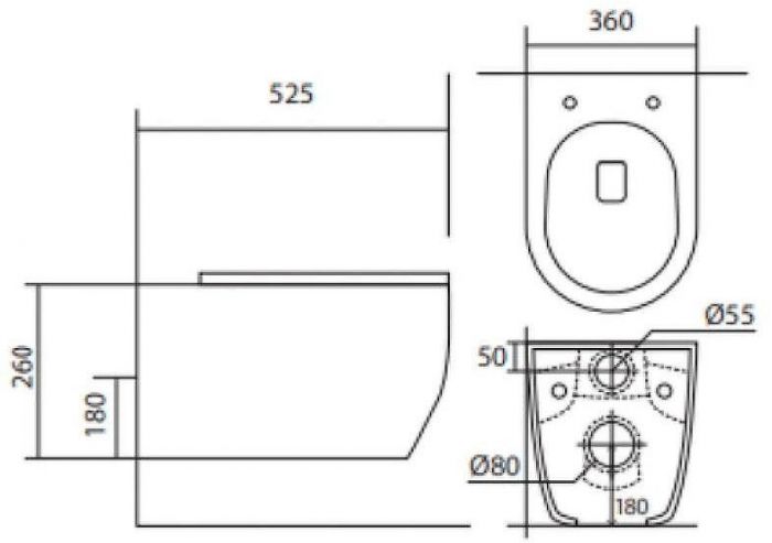 Комплект унитаза с инсталляцией Aquatek Set Aquatek Европа New с сиденьем Микролифт