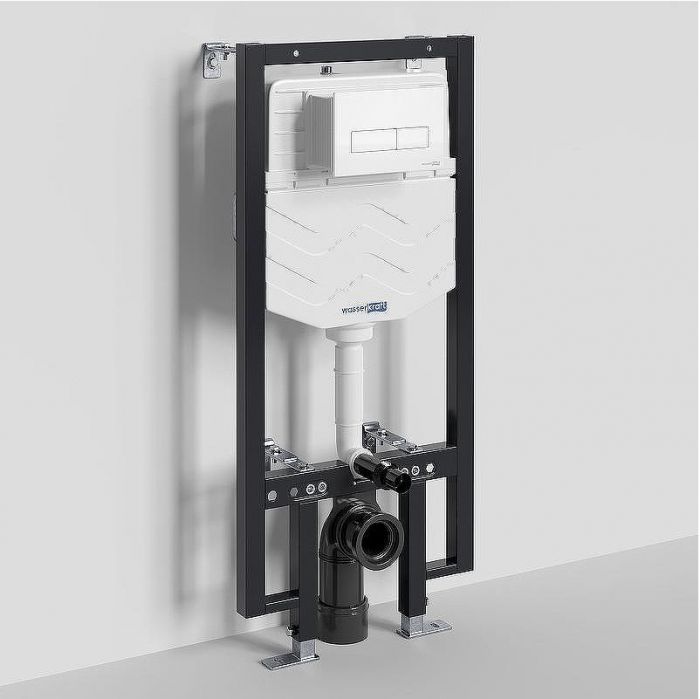 Инсталляция WasserKRAFT Vils 56TLT.010.ME.WM03 для унитаза с Белой матовой клавишей смыва