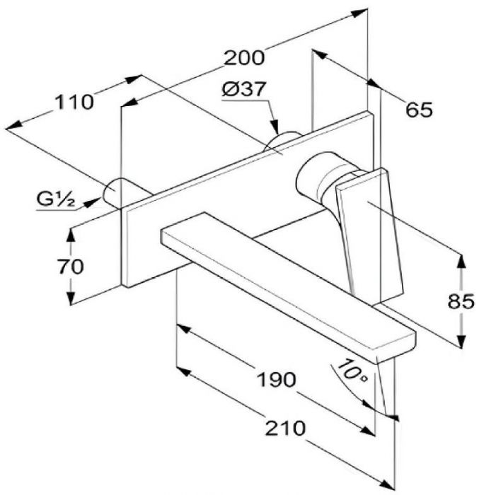 Смеситель для раковины Kludi Decus 54244N175 цвет Бронза брашированная