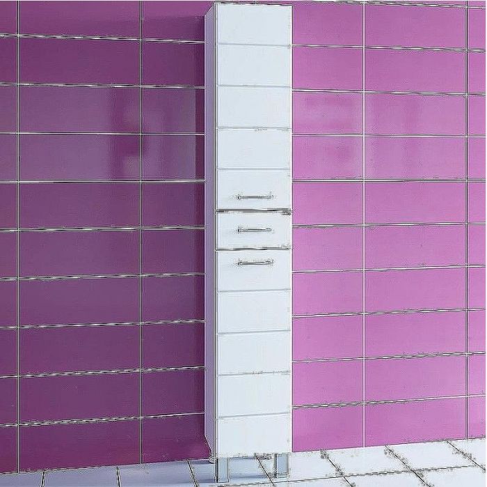 Шкаф пенал СанТа Омега 30 507001 Белый